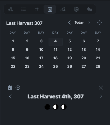 Plugin Fantasy Calendar