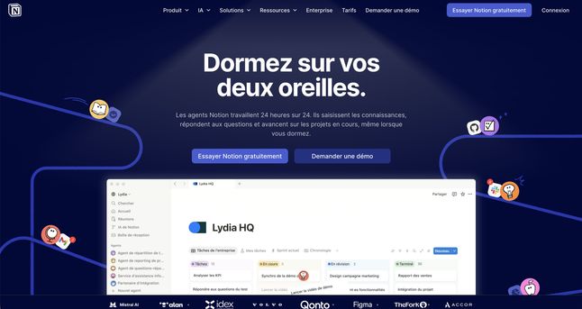 Site web de Notion