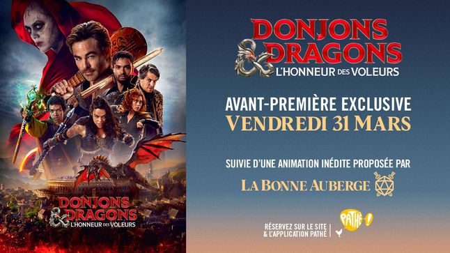 Partenariat du film Donjons & Dragons avec La Bonne Auberge