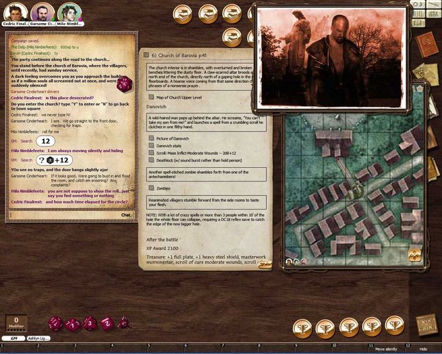Capture d'écran de l'application Fantasy Grounds