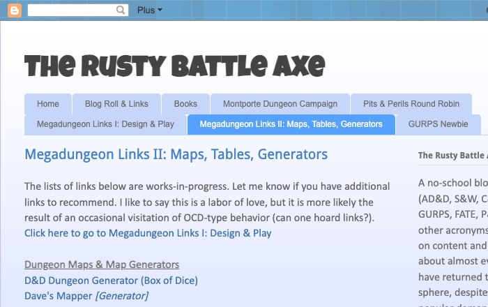 The Rusty Battle Axe MegaDungeon